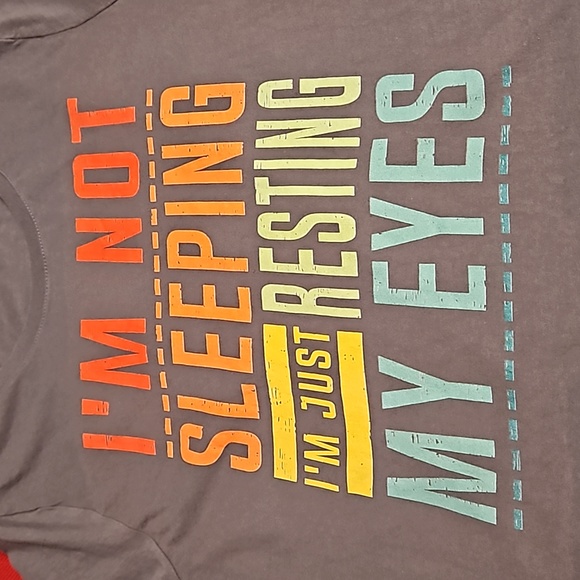 'I'm not sleeping I'm just resting my eyes' graphic tee Large - Picture 2 of 6